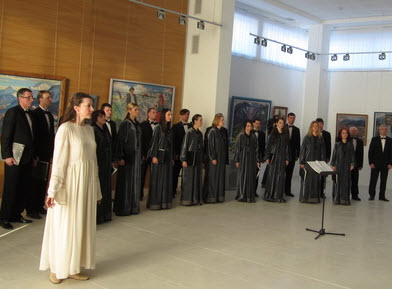 В Ужгороді відбувся концерт хору "Кантус", присвячений поезії Шевченка. Фото: Оксана Чужа